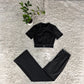 A-Two-piece yoga set（Q6384）