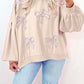 (Pre order/10.10)Bow Decor Loose Sleeve Sweatshirt