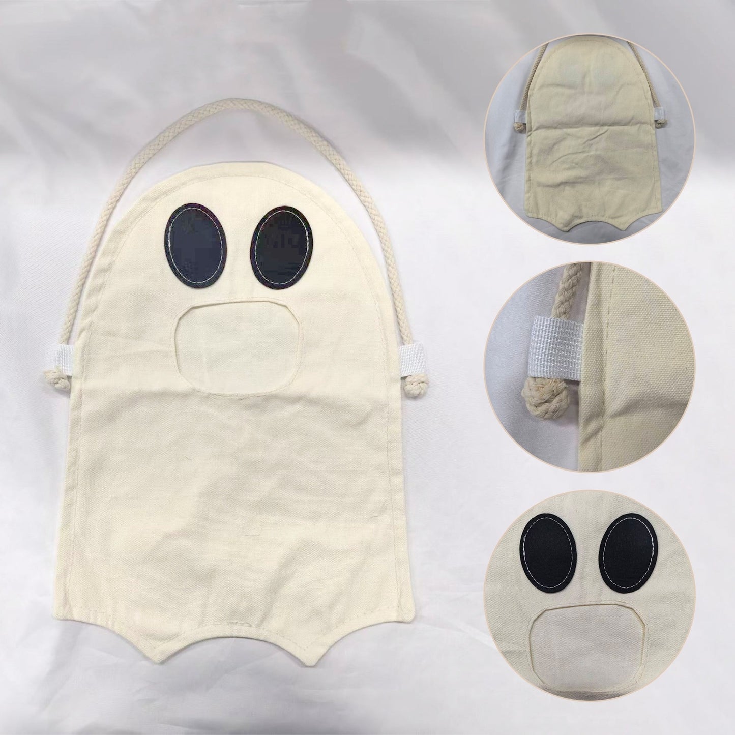 Custom LED Light-Up Ghost Treat Bag