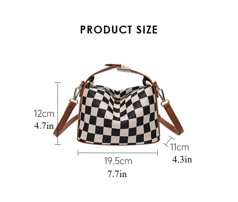Checkered Crossbody Bag