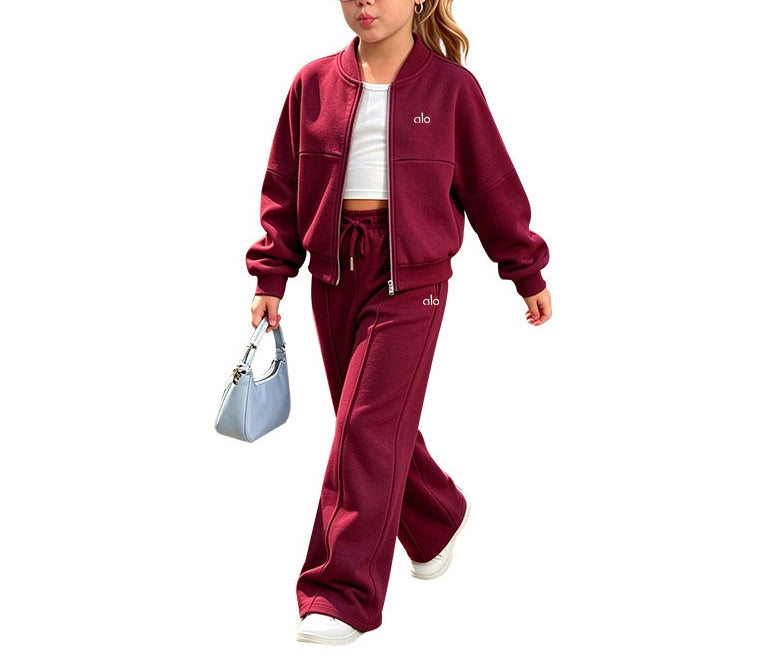 Kid's Zip-Up Jacket & Pants Set