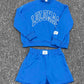 Solid-color Mock-neck Set