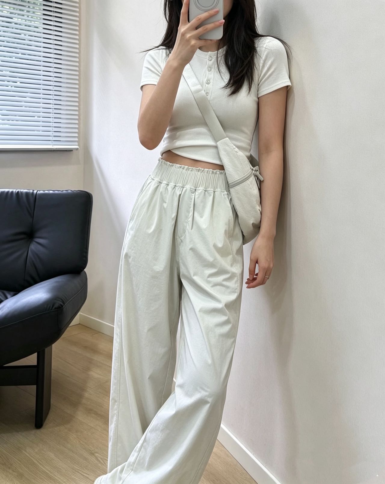 Stretch Woven High Waisted Pleated Paperbag Wide Leg Trousers