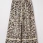 Leopard Wide Leg Cropped Pants