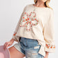 Flower Patch Exposed Seam Top