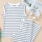 Casual Wide Leg 2pcs Pants Set