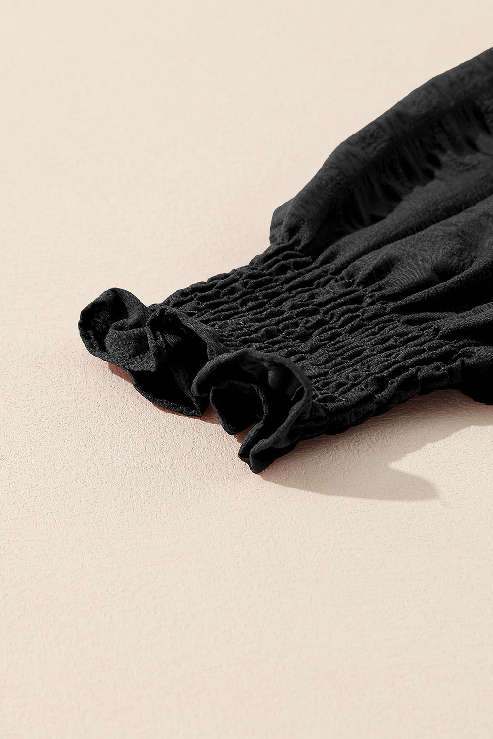 Lace-up Ruched Front Long Sleeve Ruffle Hem Plus Size Midi Dress