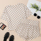 (Preorder 5.1)Checkerboard Tee and Skorts 2 Piece Outfit