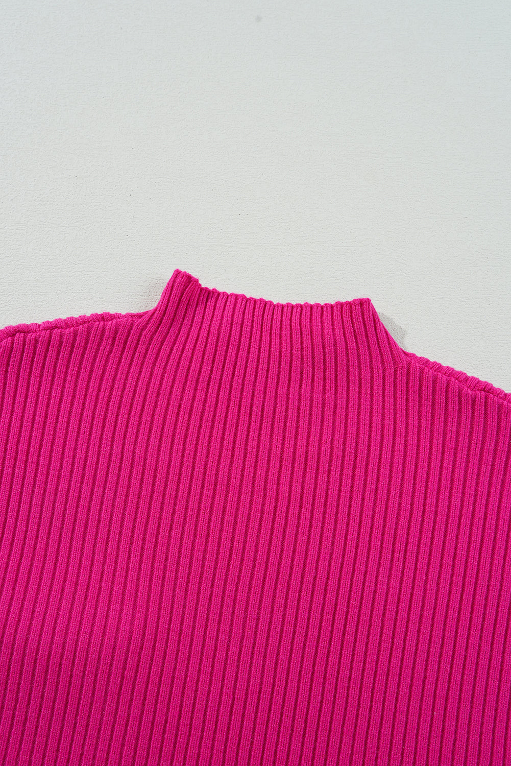 Pocket Ribbed Knit Sweater