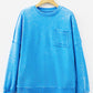 Double Patched Pocket Pullover Sweatshirt