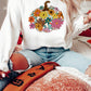 Floral Pumpkin Custom Graphic Sweatshirt