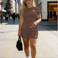 Alo-Short Pants and Short Sleeve Top Set(A2166)