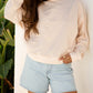 Flower Patch Drop Shoulder Casual Top