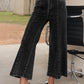 Plain Seam Detail Flared Bottom Ankle Length Jeans