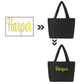 Custom Name Quilted Puffer Tote