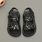 Children’s Glitter Ribbon Soft Soled Sandals