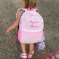 Custom-Embroidered Seersucker Kids' Backpack / Students Schoolbag