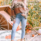 Leopard Patchwork Knit Top