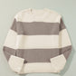 Colorblock Loose Pullover Sweater