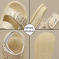 Children’s Glitter Ribbon Soft Soled Sandals