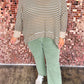 Textured Dolman Sleeve High Low Plus Size Top