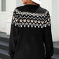 Western Fashion Abstract Printed Cardigan Sweater