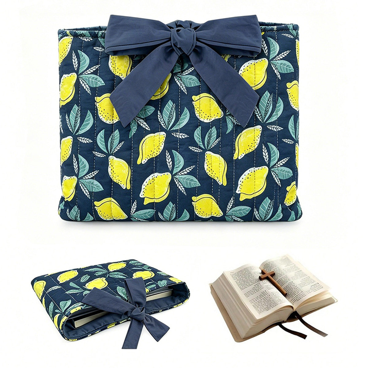 Walk By Faith Bible Cover Bow-tie Drawstring Bag