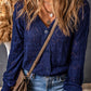 Lightweight Buttoned Front Crochet Cardigan