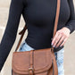 Flapped Magnetic Buckle Shoulder Bag