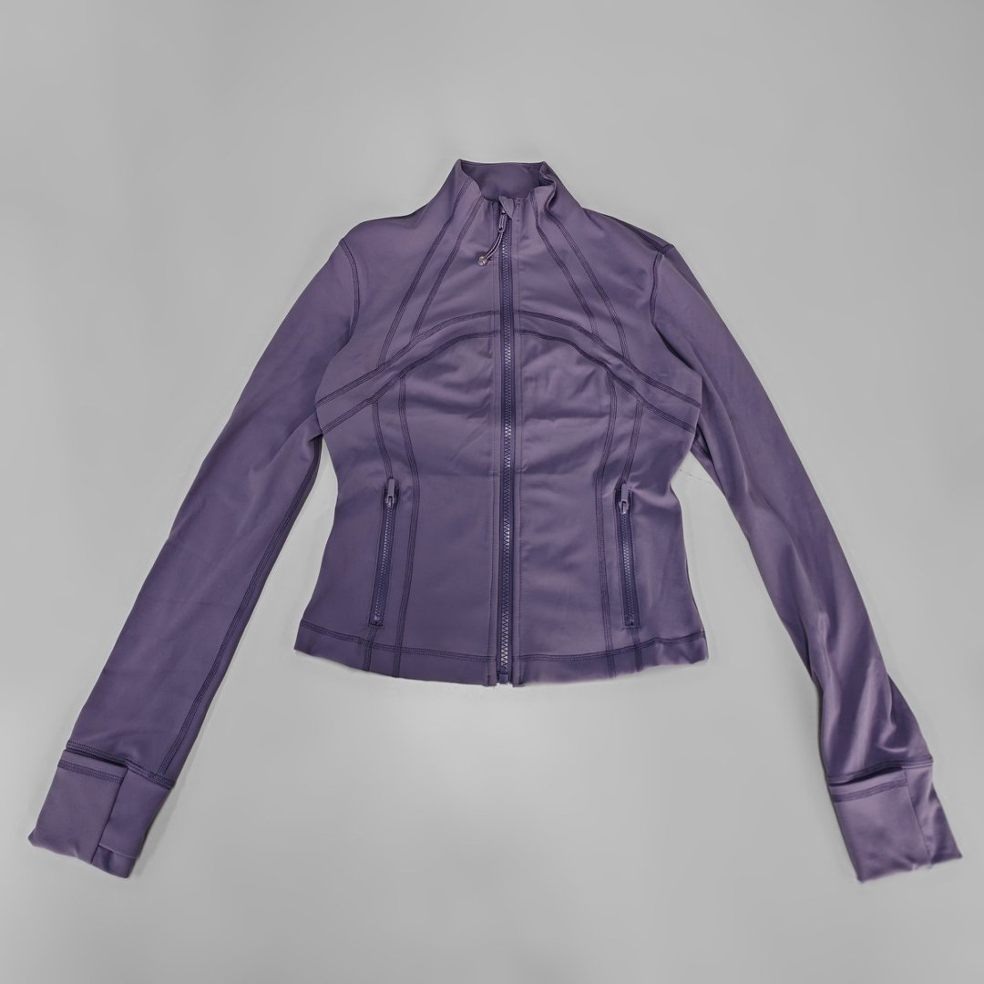 Slim Fit Full-Zip Athletic Yoga Jacket