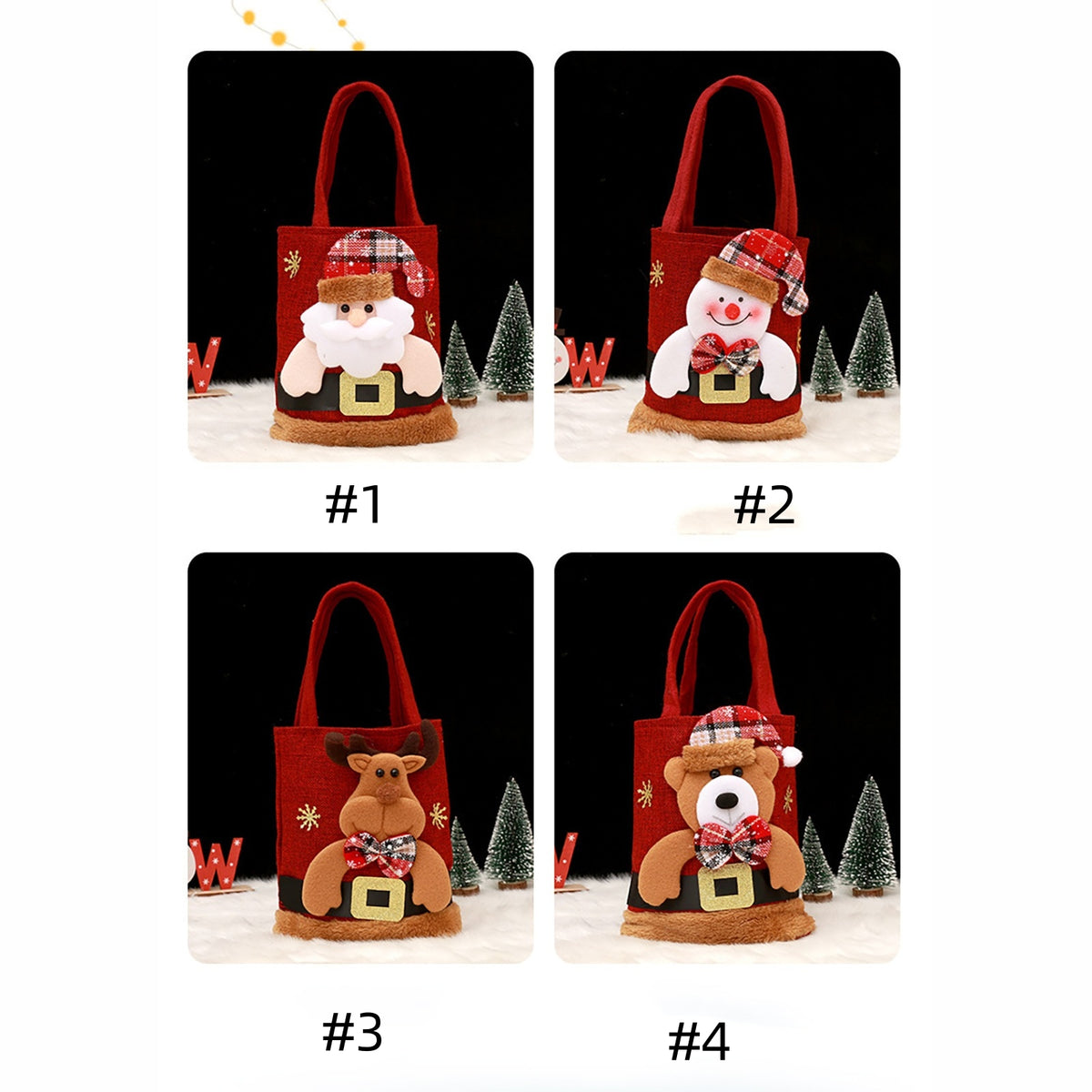 Custom Christmas Gift Tote Bags
