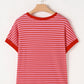 Stripe Knitted T Shirt