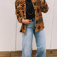 Western Aztec Pattern Fleece Shacket