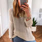 Crochet Hollow-out Jumper Top Sweater
