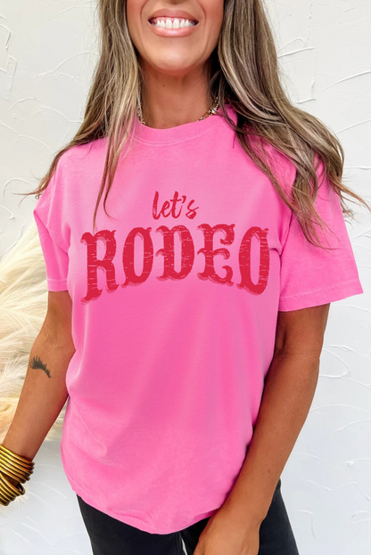 Lets Rodeo Crew Neck Graphic Tee