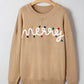 Merry Colorful Dot Detail Christmas Dolman Sweater