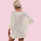 Women's Loose Open Knit Sweater Top