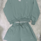 Women's Long-sleeved Sweatshirt + Shorts(WYSA27)