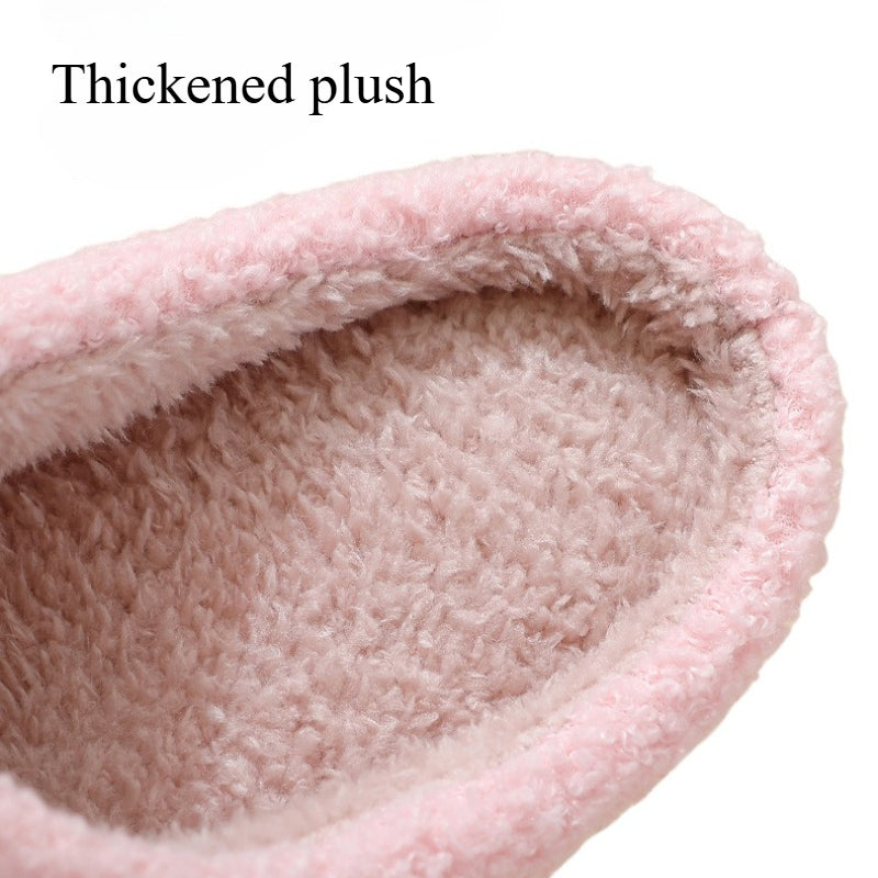 Cute Flowers Plush House Slippers