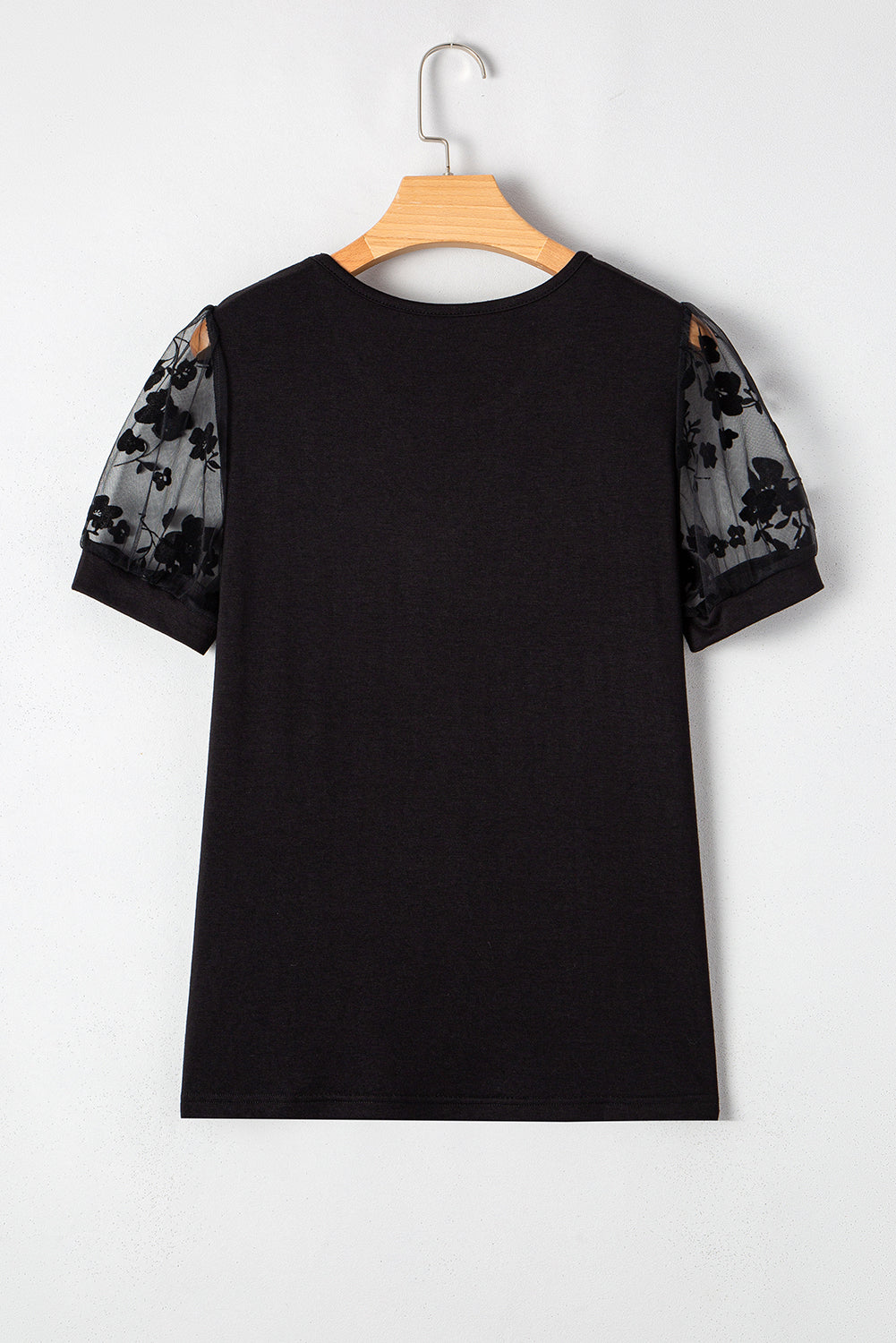 Flora Lace Patchwork Crew Neck T Shirt
