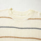 Ribbed Edge Drop Shoulder Sweater