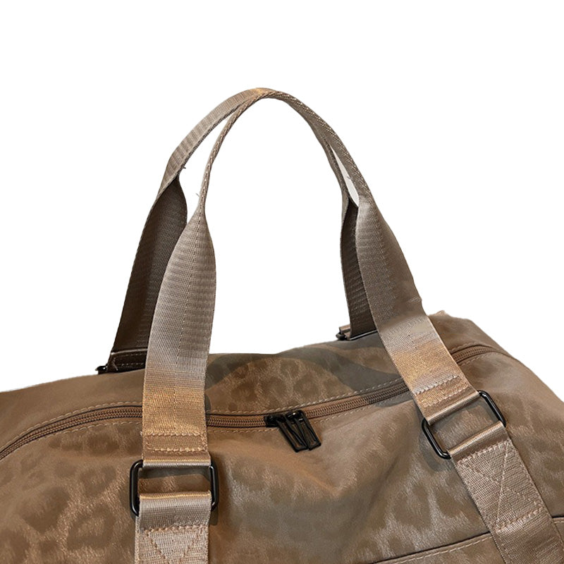 Leopard Print Short Trip Bag Weekend Bag