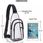 Wide Strap Zipper Crossbody Bag