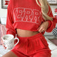 MERRY Long Sleeve Top and Shorts Set