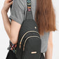 Colorful Alphabet Woven Travel Chest Bag