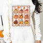 Fall Bow Pumpkin PNG Sublimation Graphic Sweatshirt