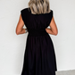 Sleeveless Zipped Front V Neck Shirred Waist Maxi Dress