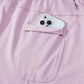 Mineral Wash Exposed Seam Drawstring High Waist Wide Leg Cargo Pants