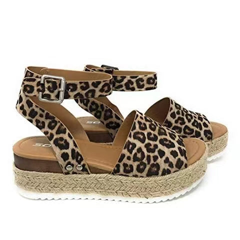 Kid's Leopard Sandals