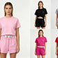 Alo-Short Pants and Short Sleeve Top Set(WYS722)